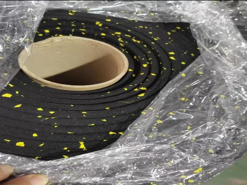 Close up of properly taped underlayment seams